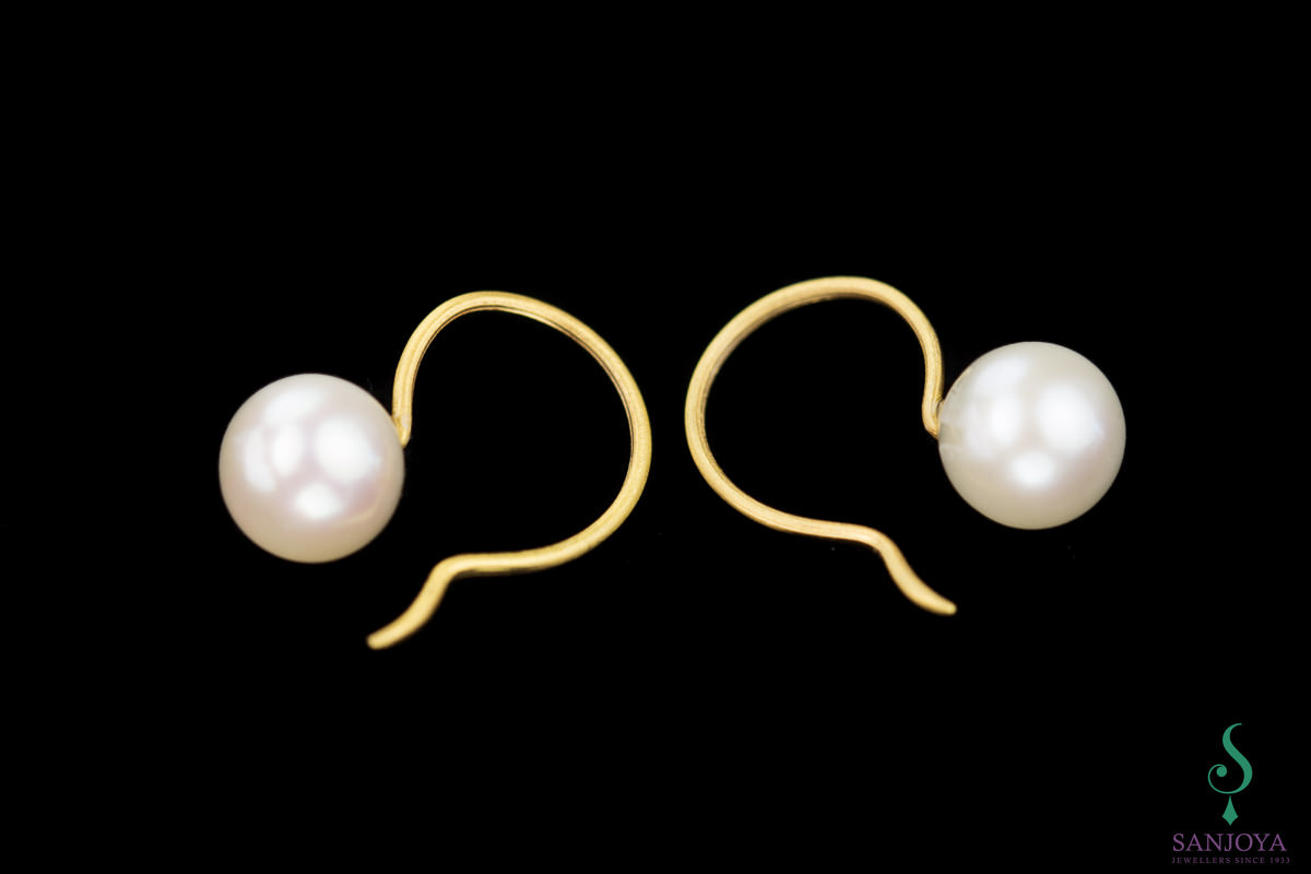 ORI0618002 - Gouden oorbellen 9ct met een parel