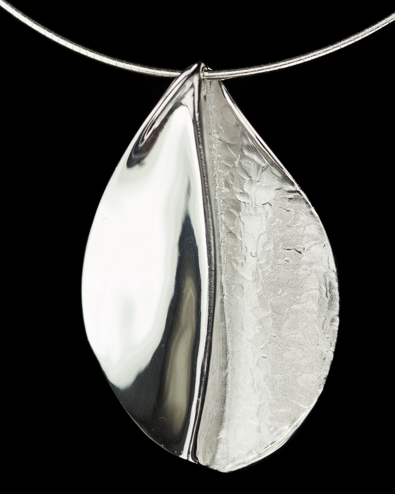 PRE1017006 - Gepolijste zilveren hanger zonder ketting