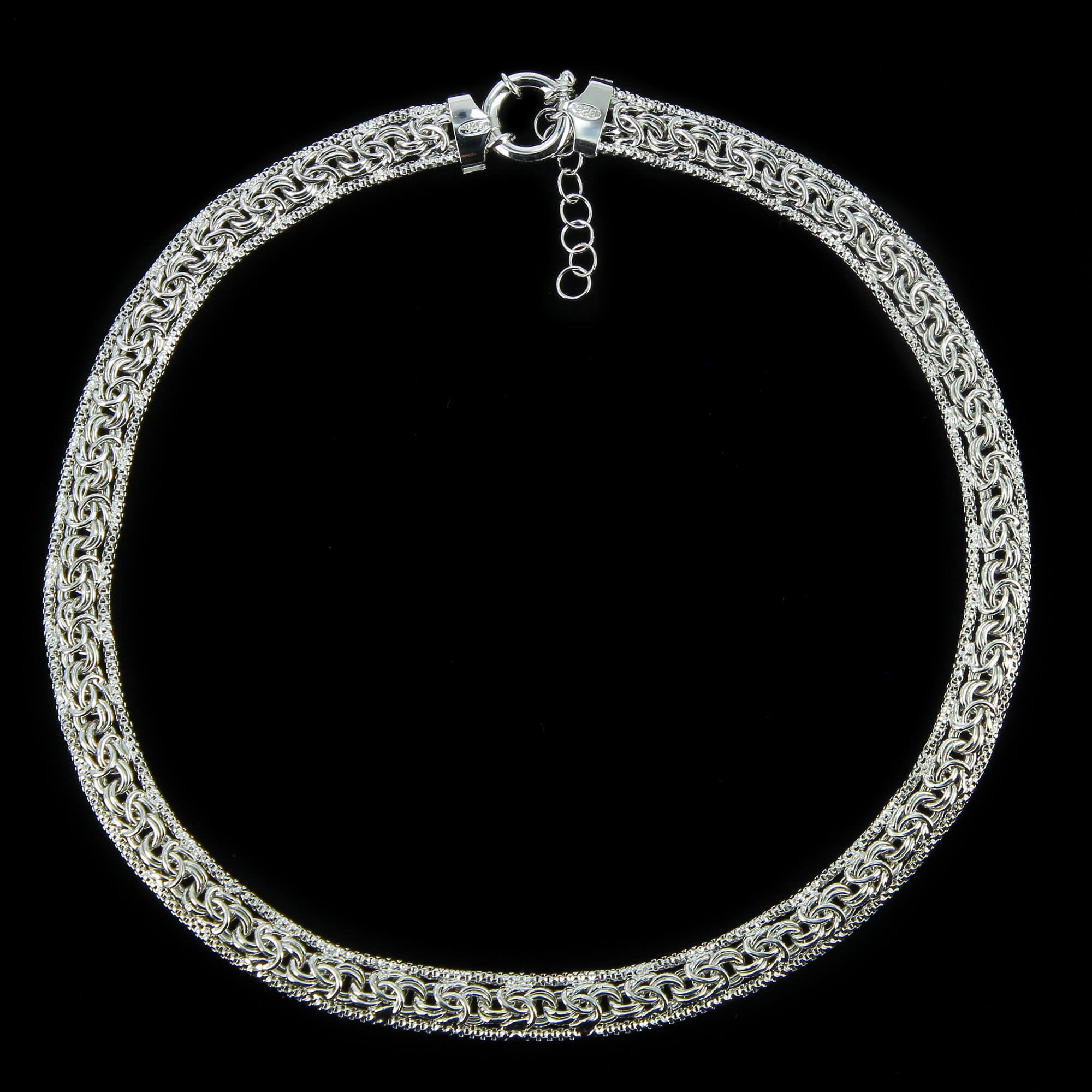 Ornate silver royal chain