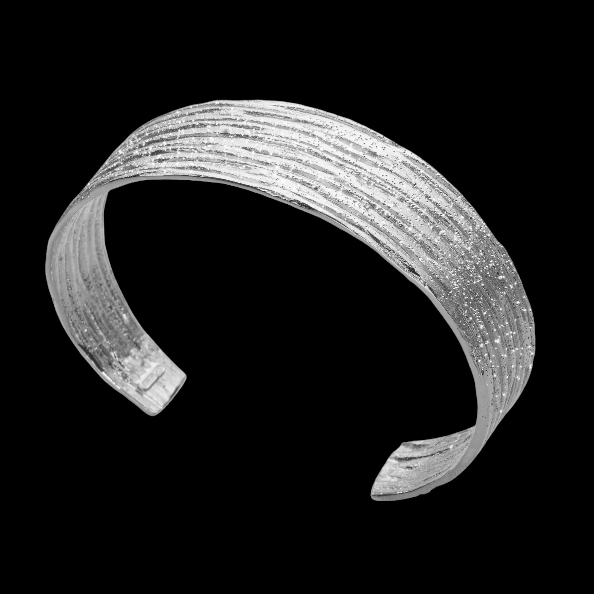 Silver and striped slave bracelet