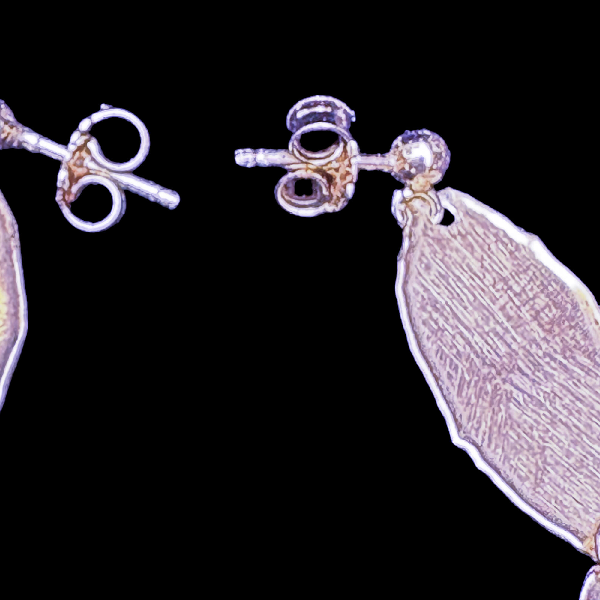 Korte zilveren oorbellen met ovale schakels