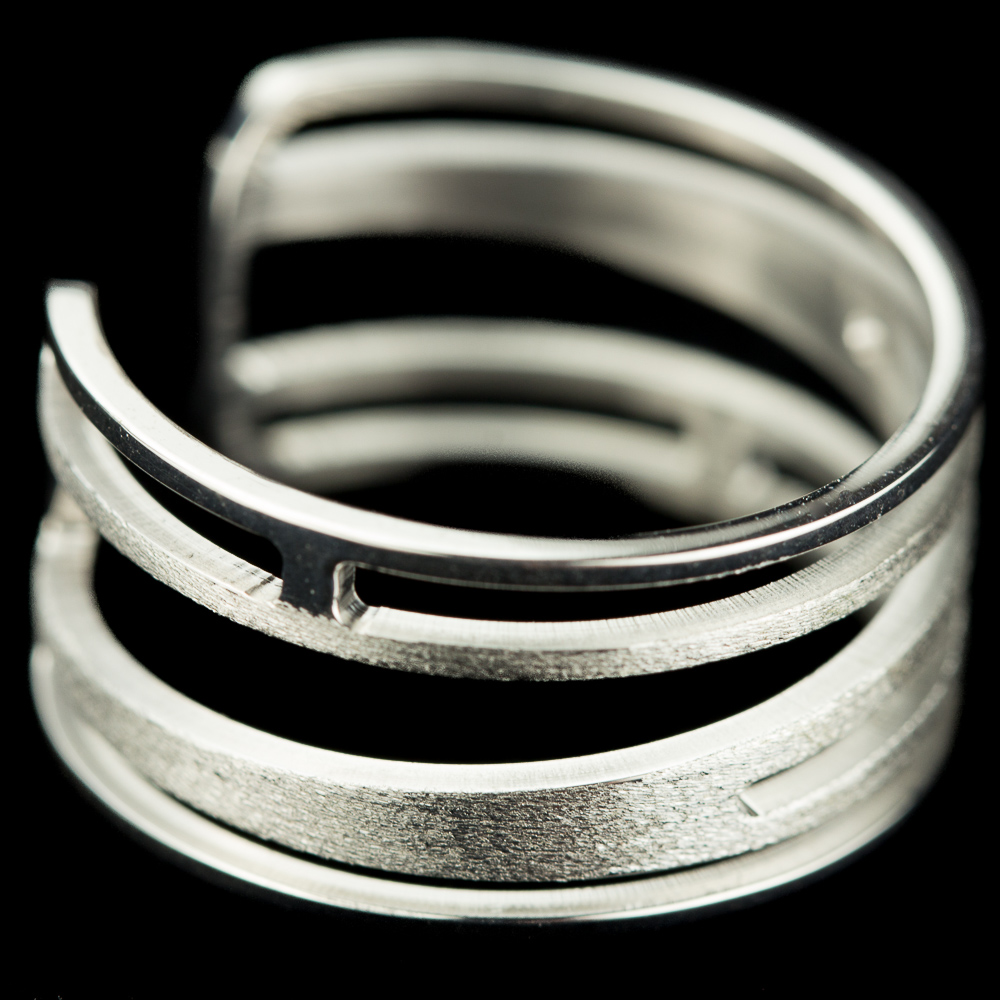 Zilveren open ring