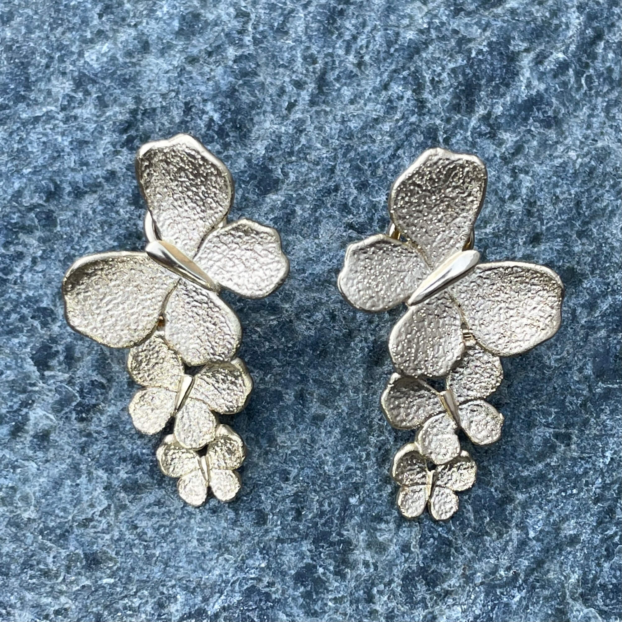 Gold Plated Eye Catcher Butterfly Earrings
