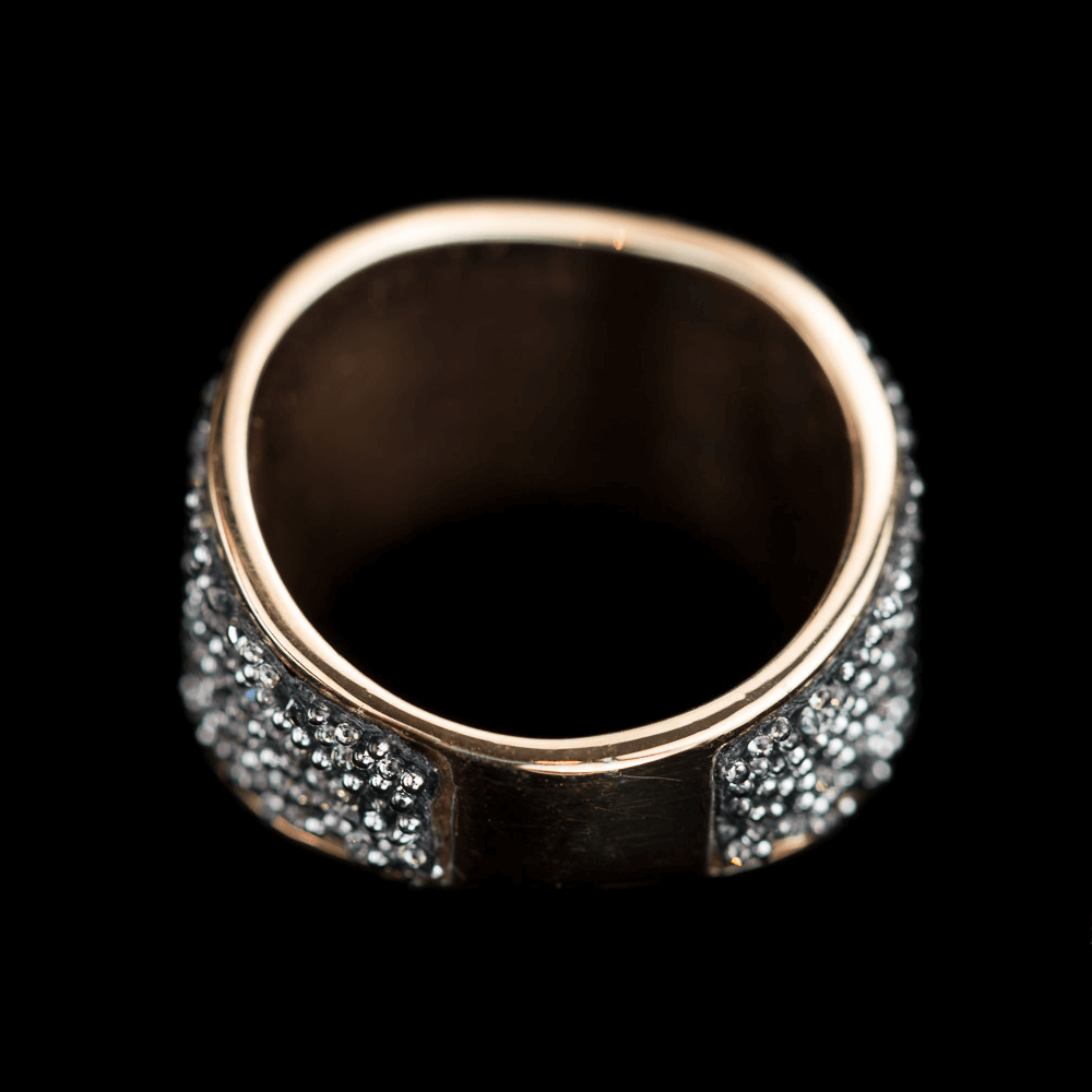 OX1016007 - Zilveren ring van rosé en hematiet