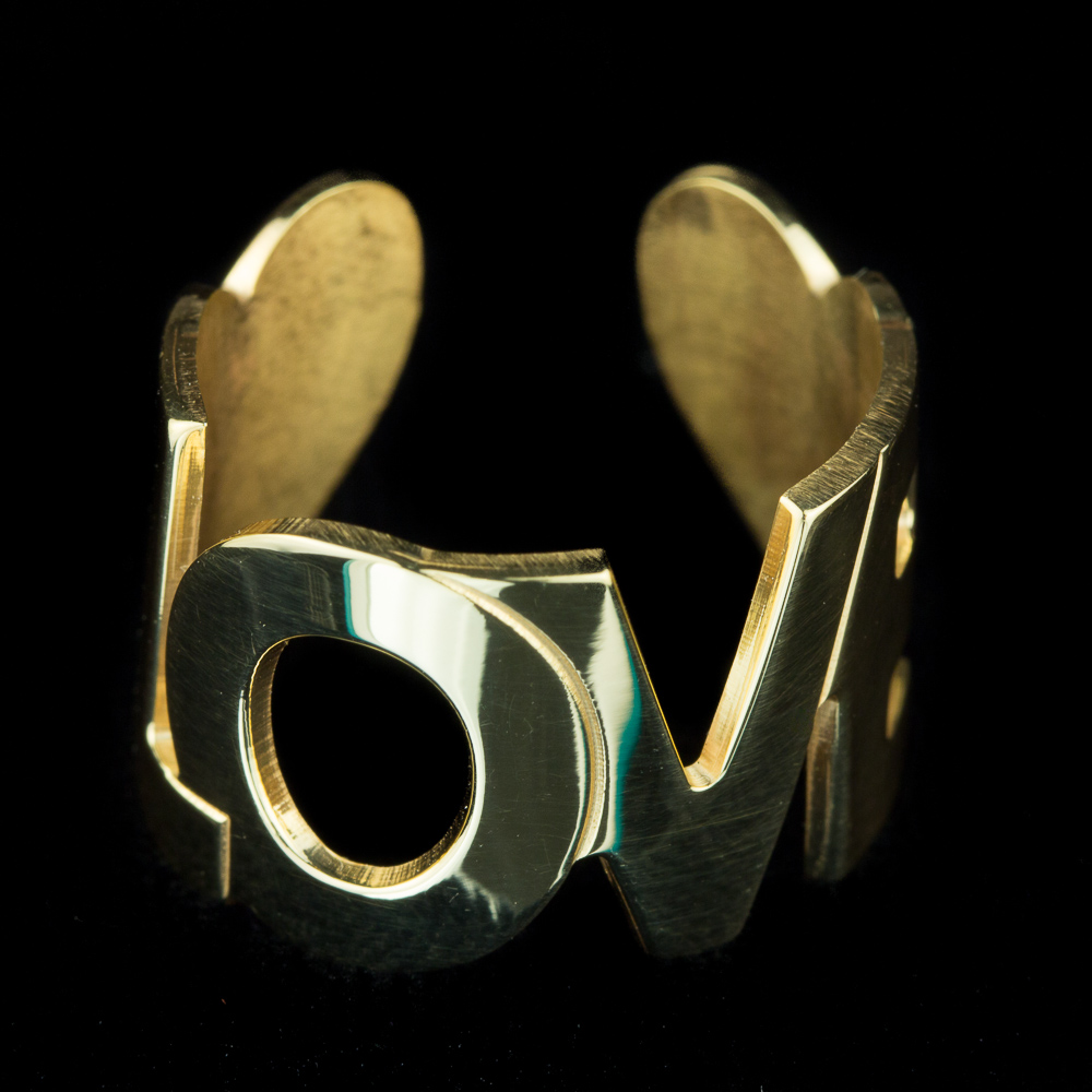 ES1113009 - Vergulde LOVE ring