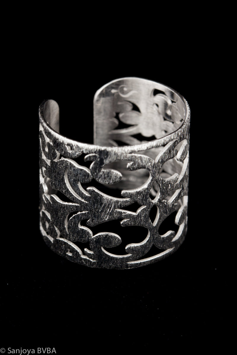 Created silver ring