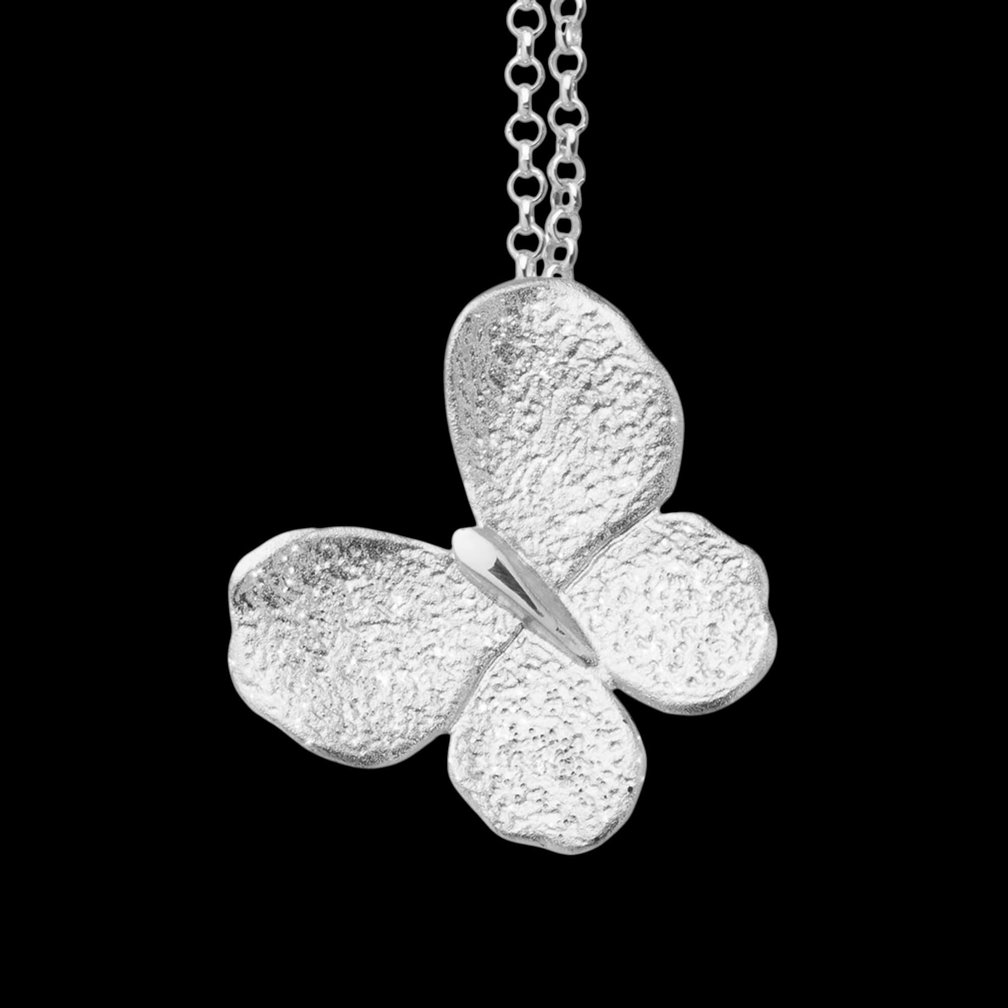 Silver Mini Butterfly Pendant, with Chain