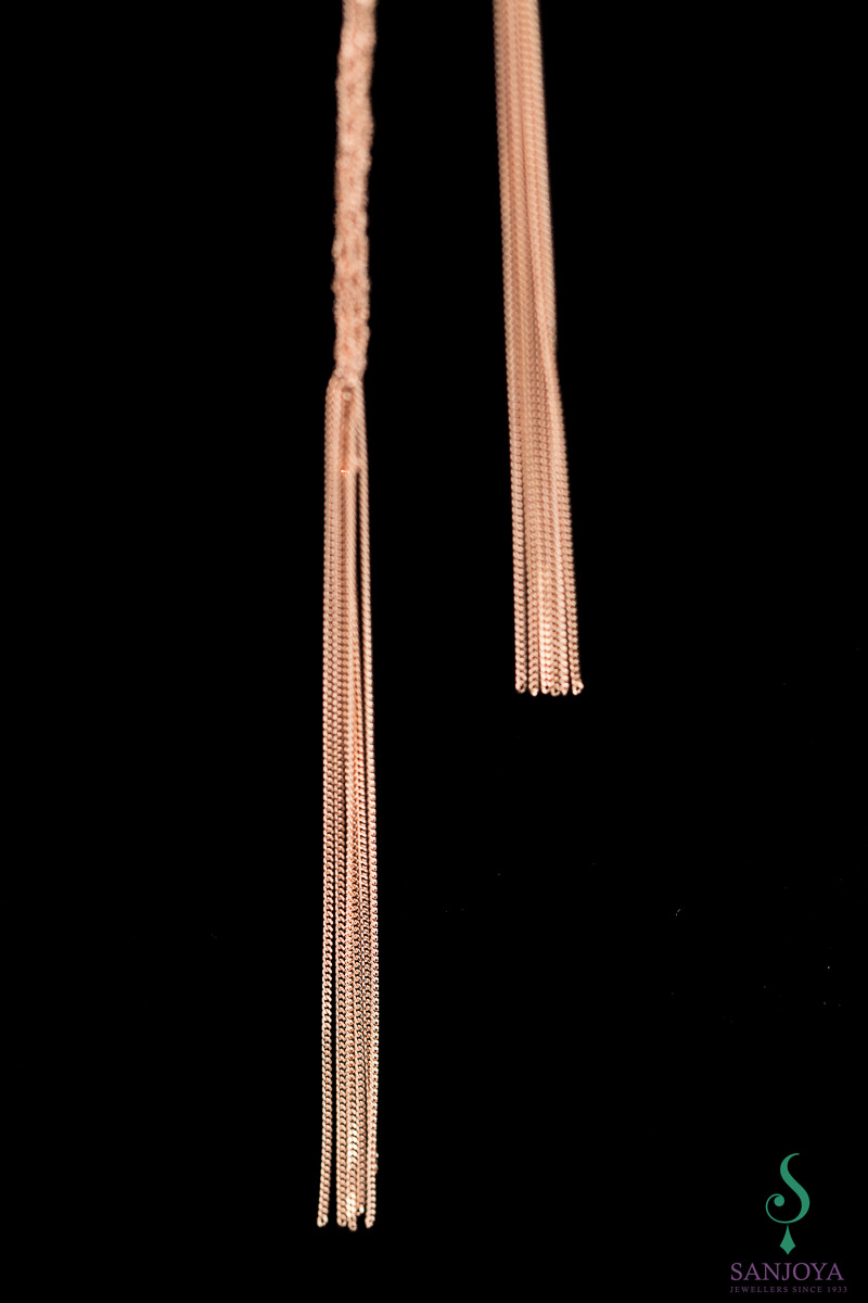 BIZ0318001 - Dunne zilveren rosé sjaalketting