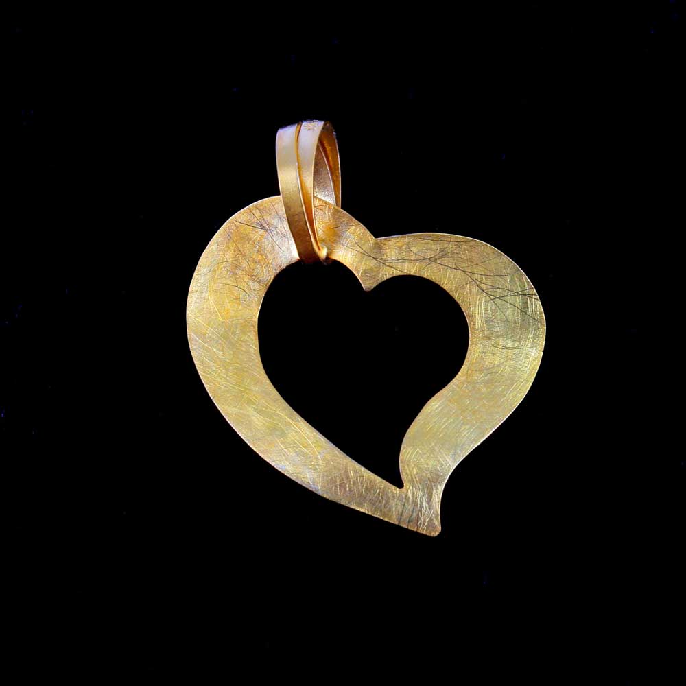ORI1119003 - Openbewerkt hart van 9Kt goud