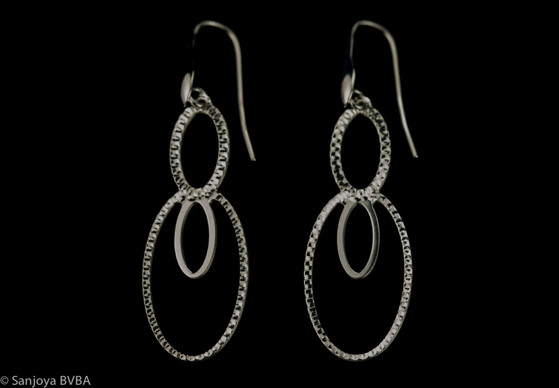 SC0515011 - Zilveren ovalen oorbellen