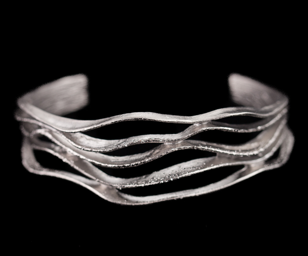 Magnifieke zilveren gediamanteerde armband