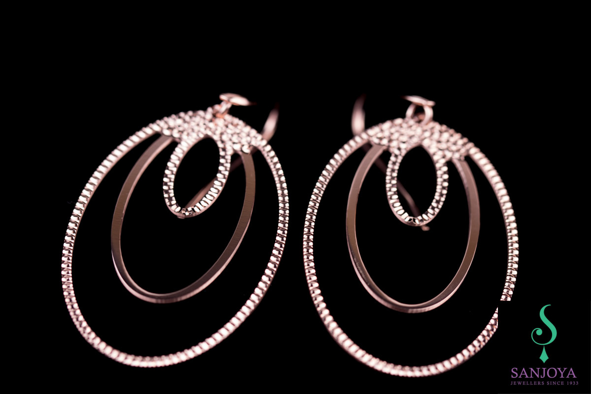 SC1115002 - Grote rosé ovalen oorbellen