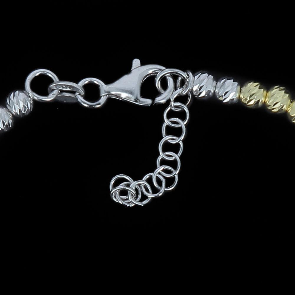 SC1212105 - Italiaans armbandje driekleurig zilver T3