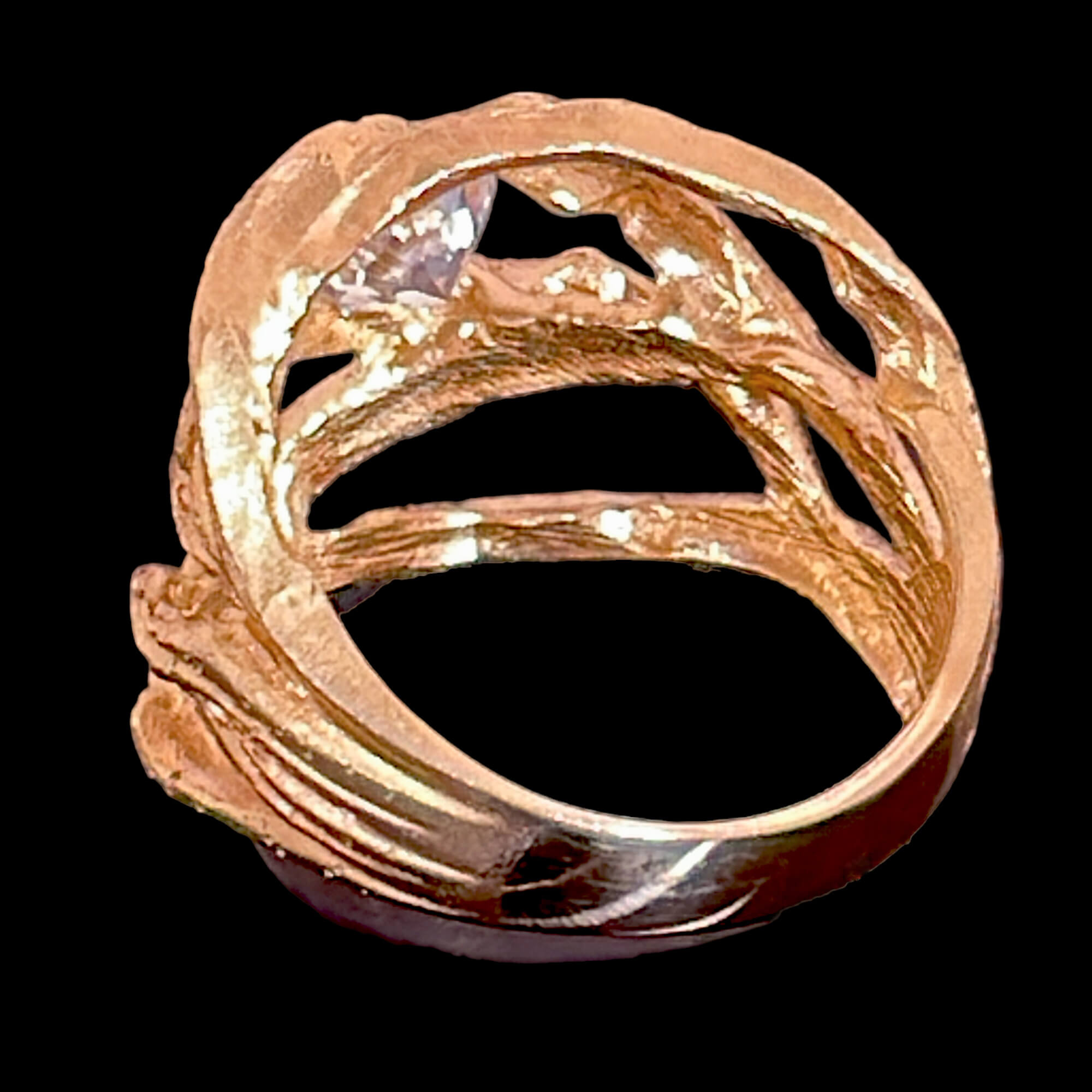 Prächtiger Ring aus 18-karätigem Gold mit einem Labordiamanten