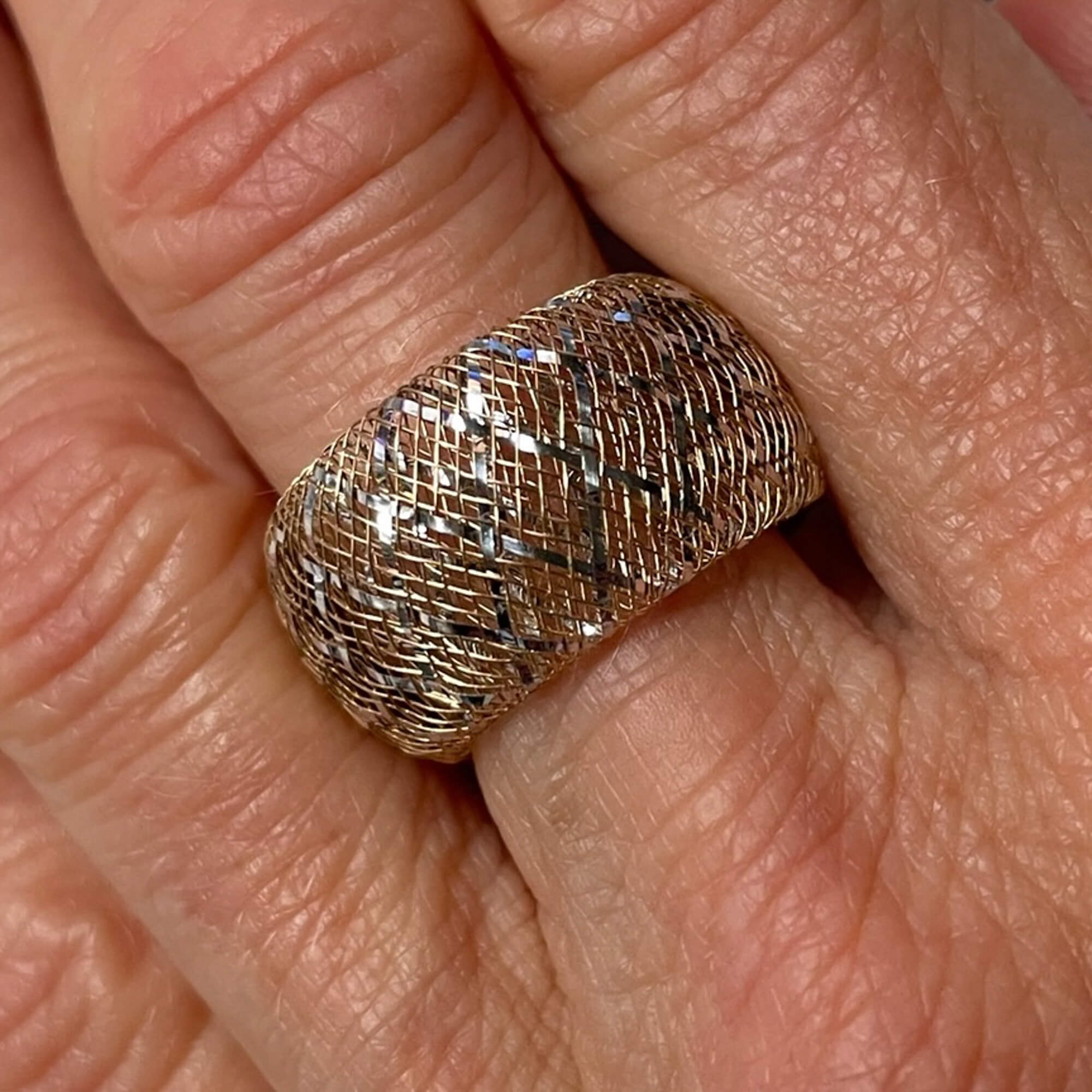 Transparante gouden ring van 14kt