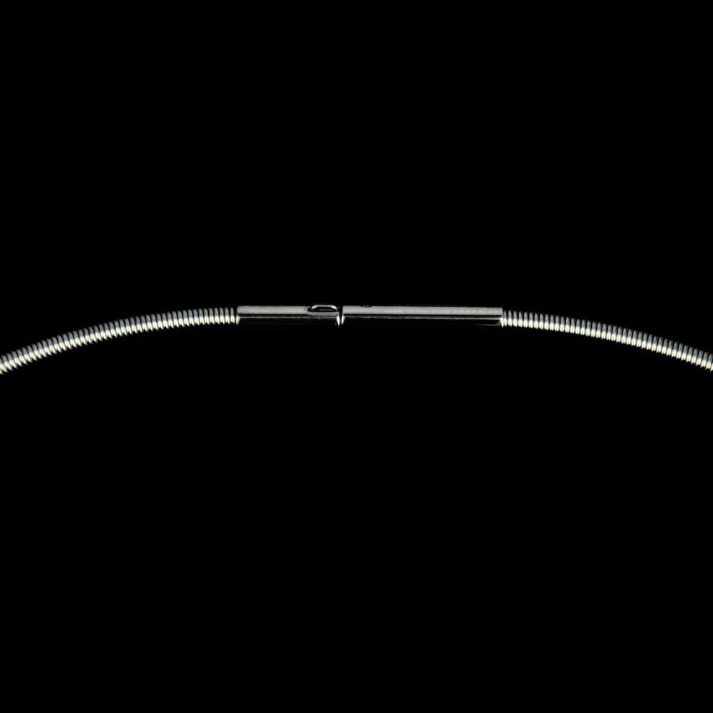 TA0519001 - Flexibele grijze edelstalen ketting met een bijzonder slot