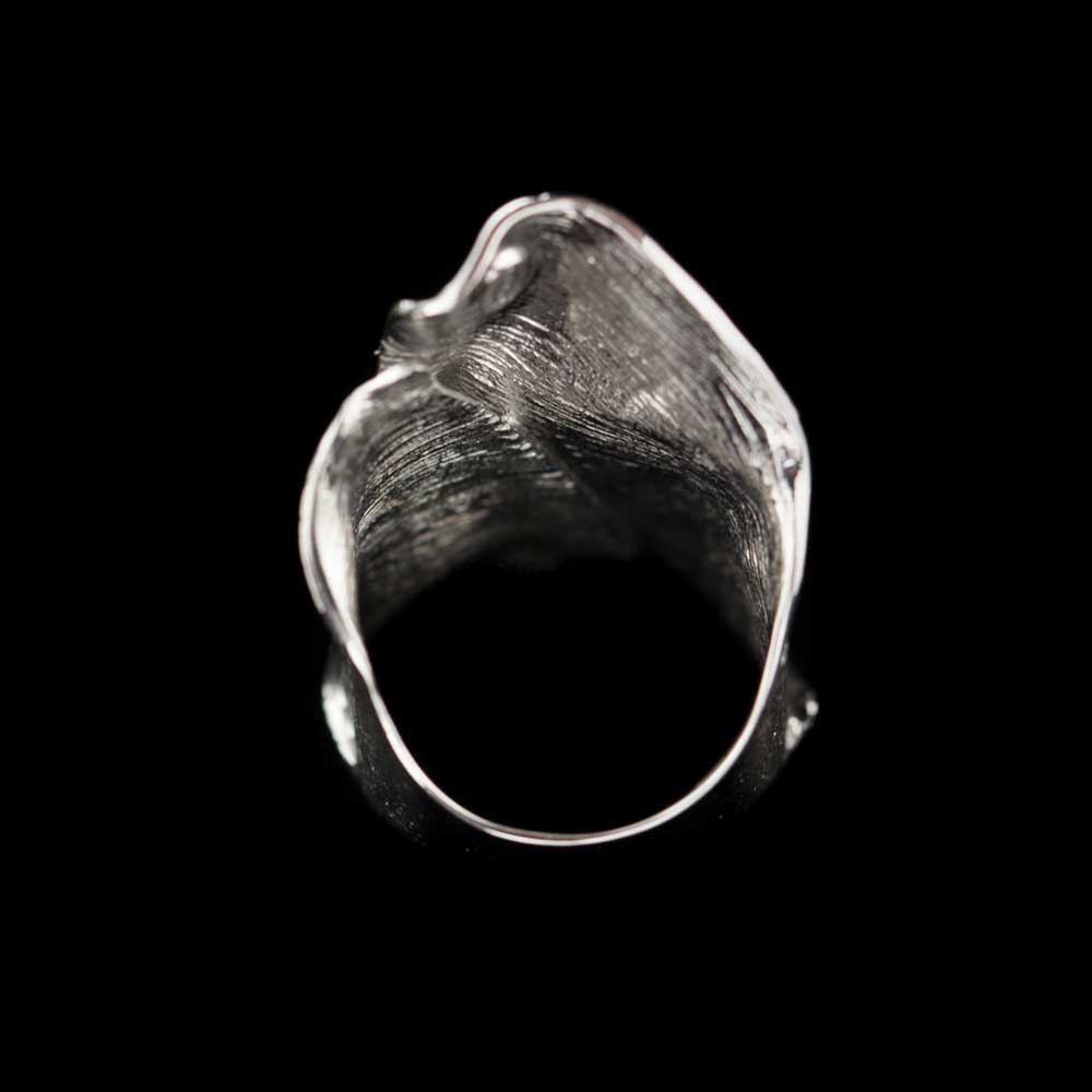 PRE1017002.58 - Zilveren gediamanteerde ring met schitteringen