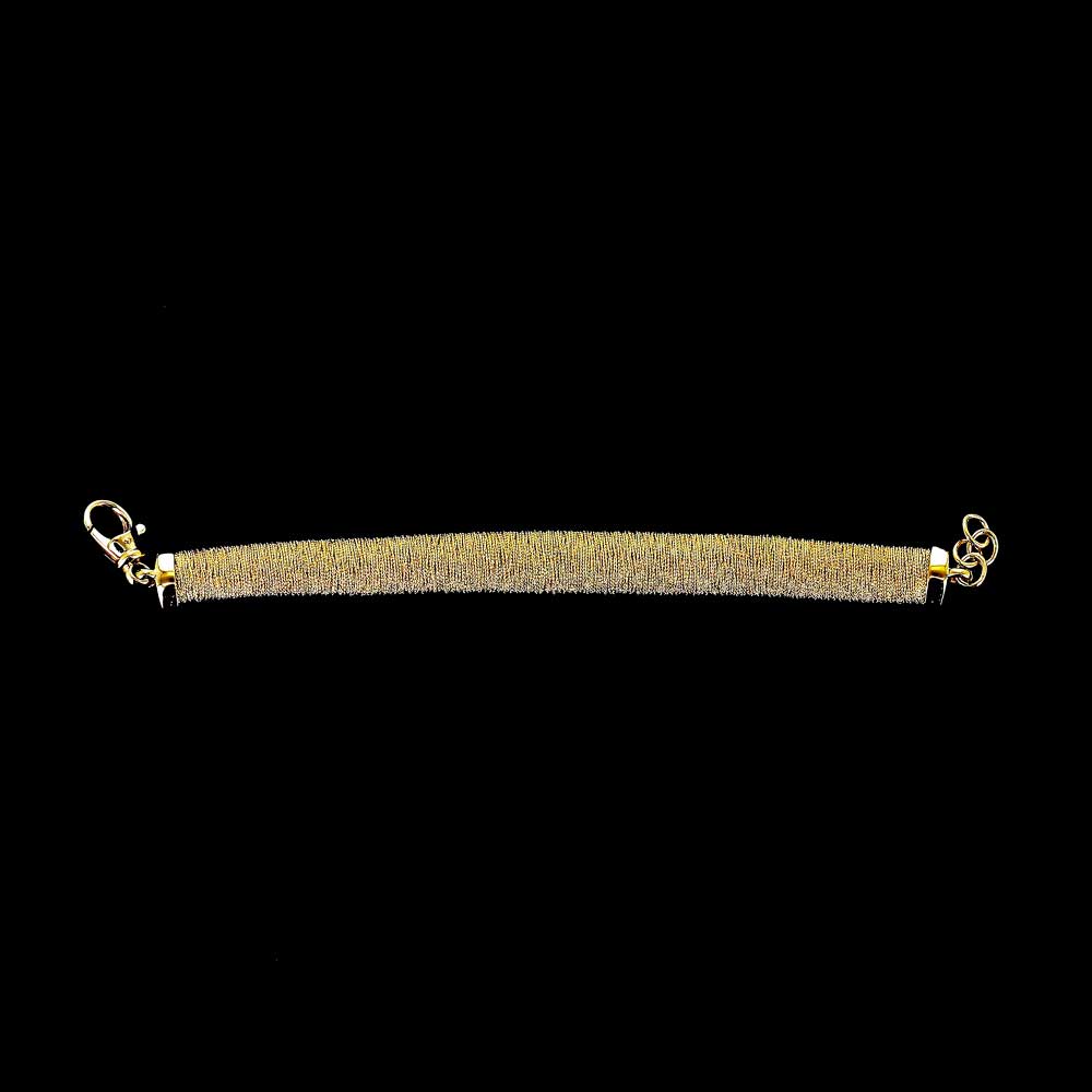 Elegant gold plated narrow bracelet