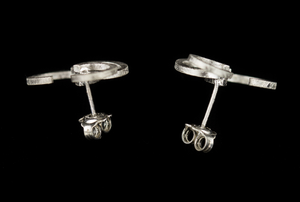 ORI0317012 - Cirkelvormige zilveren oorbellen